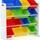 White/Primary Kids’ Toy Storage Organizer